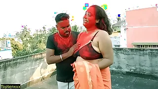 Lucky 18yrs Tamil boy hardcore sex with two Milf Bhabhi&excl;&excl; Best amateur threesome sex